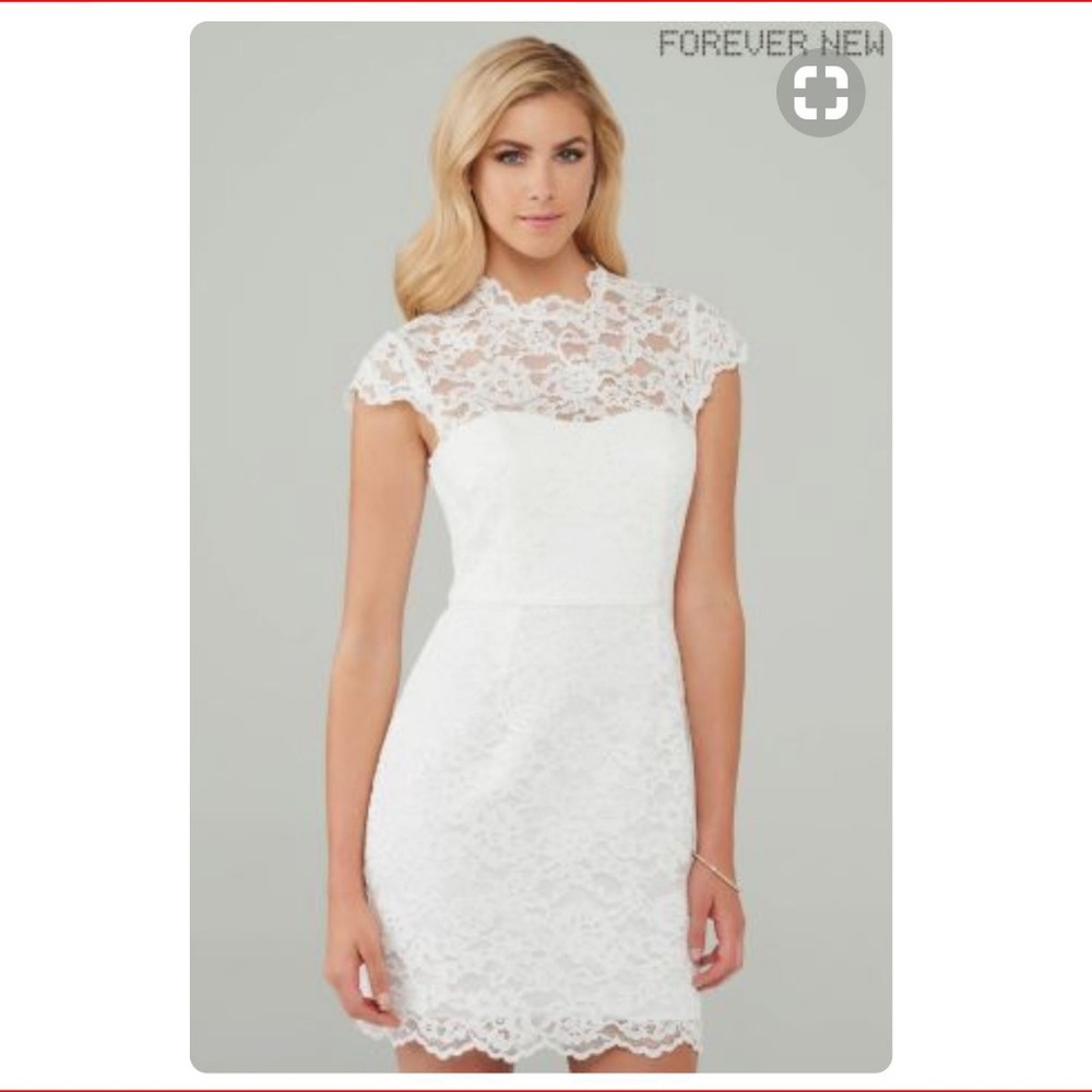 Lacy White cocktail dress